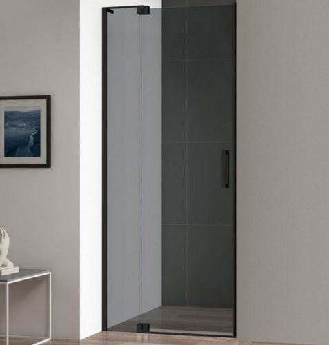 Душевая дверь CEZARES SLIDER-B-1-100/110-GRIGIO-NERO стекло тонированное, регулировка 100-110 см