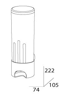 Контейнер для косметических дисков (пластик) Fbs NOS 019