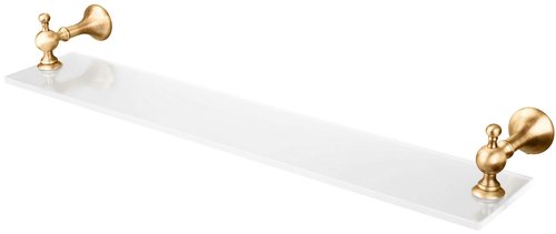 Bagno & Associati Regency полка стеклянная (стекло матовое) в цвете бронза, RE11492