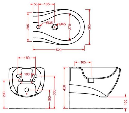 Биде ArtCeram Blend подвесное (L3120)