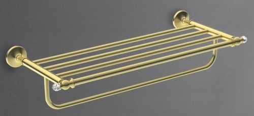 Полка для полотенец Art & Max серия Antic Crystal Gold AM-2622SJ