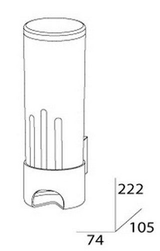 Контейнер для косметических дисков FBS Esperado ESP 019