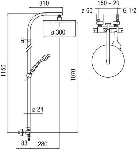 Душевая система Nobili Tago TG85330/40
