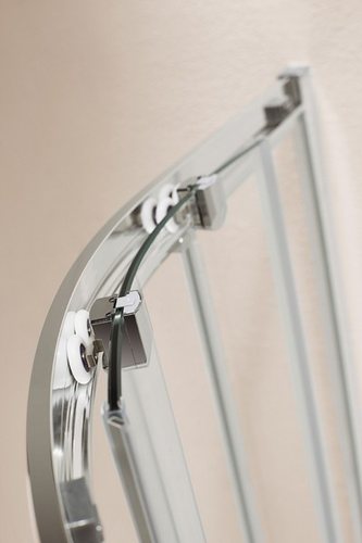 Душевой уголок Cezares Eco-R-2 80х80 см, стекло прозрачное, профиль глянцевый хром. 