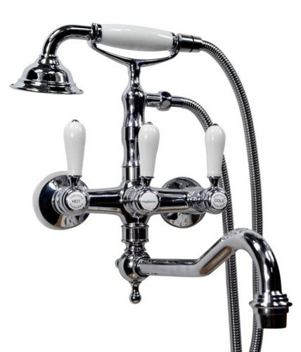 Смеситель для ванны Magliezza Bianco 50605-3-cr хром