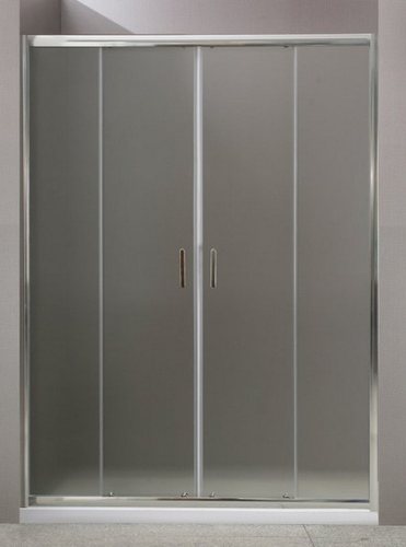Душевая дверь BelBagno UNIQUE-BF-2-170/200-P-Cr, стекло матовое, регулировка 170-200 см