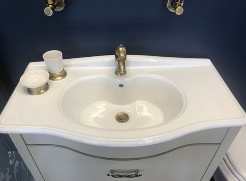 Тумба для раковины Caprigo Bourget 90 цвет В002 Bianco Antico