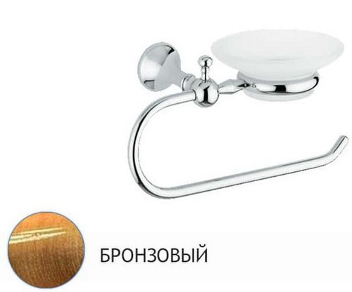 Держатель полотенца с мыльницей Bagno & Associati Regency RE23992 бронза