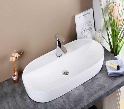 Раковина CeramaLux D1347 цвет белый