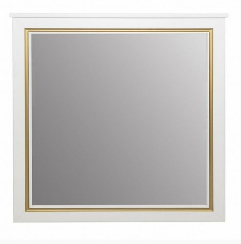 Зеркало Tessoro Foster TS-F9080-M-W-G 80 цвет белый с патиной золото