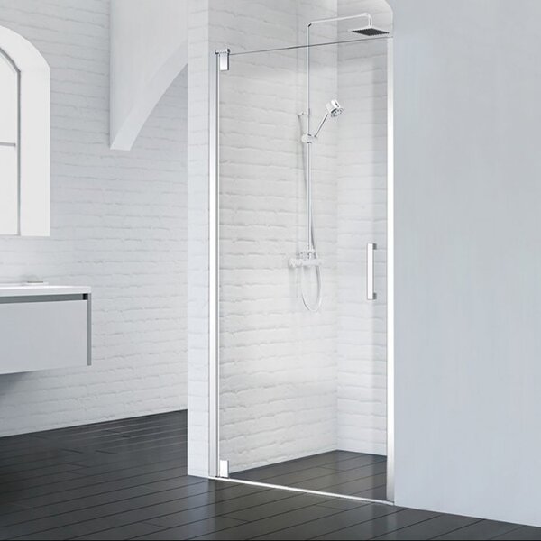 Душевая дверь BelBagno MARMI-B-1-100-C-Cr, стекло прозрачное, регулировка 99-102 см