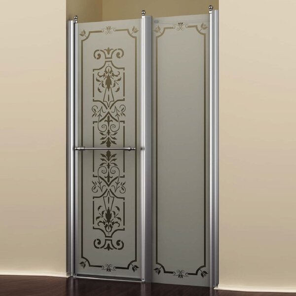Душевая дверь Romance Collection Bristol BL.S2.120.REV.FGTP.CR профиль хром стекло с узором