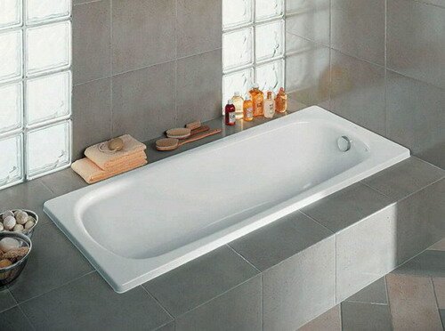 Чугунная ванна Roca Continental 160х70 21291200R с антискользящим покрытием