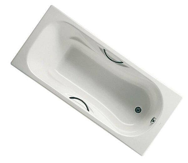 Ванна чугунная Roca Malibu 160x70см 2334G0000 с отверстиями для ручек