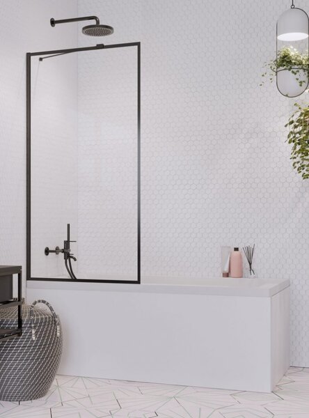 Шторка на ванну Radaway Idea Black PNJ II Frame 90