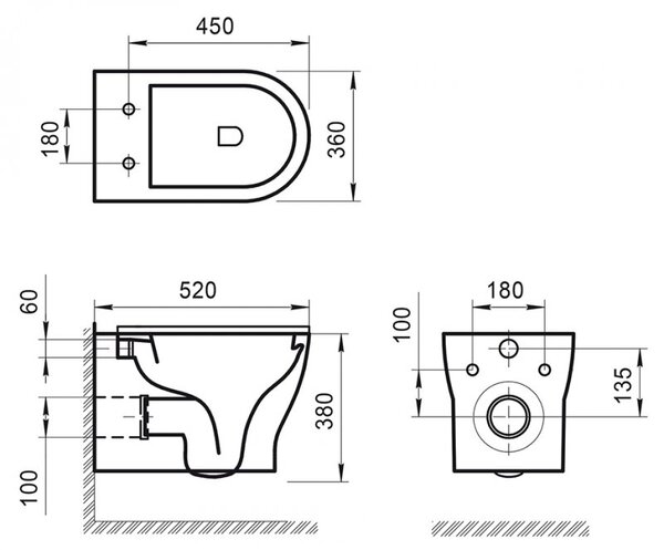 Унитаз BelBagno KRAFT BB064CHR подвесной безободковый