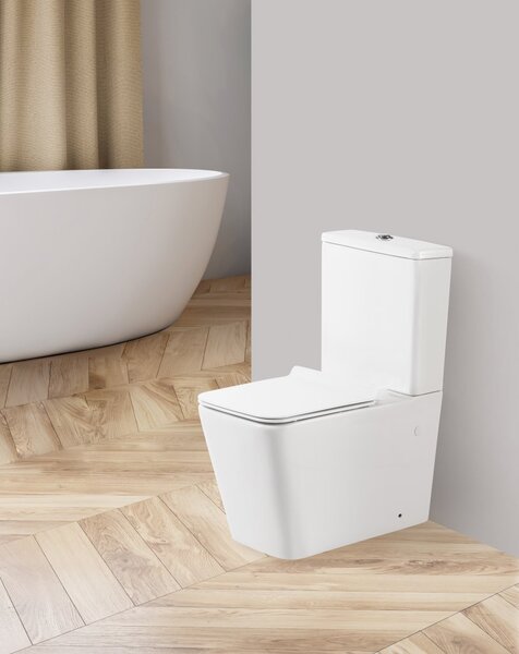 Унитаз BelBagno ARDENTE-R BB02093CPR/BB02093T с бачком напольный безободковый