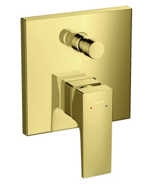 Смеситель Hansgrohe Metropol 32545990 для ванны и душа полированное золото