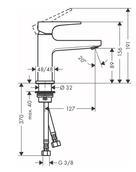 Смеситель Hansgrohe Metropol 32500990 для раковины полированное золото