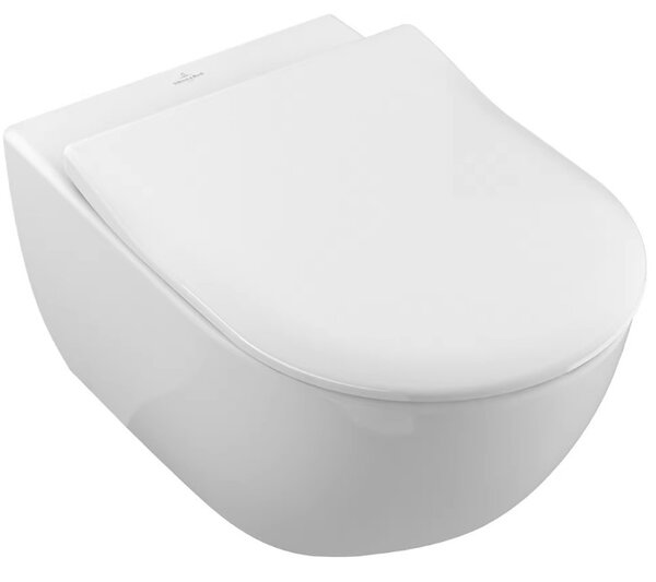 Унитаз подвесной Villeroy&Boch Subway 2.0 5614R2R1 alpin безободковый с сидением в комплекте