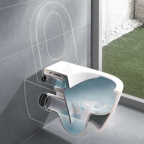 Унитаз подвесной Villeroy&Boch Subway 2.0 5614R2R1 alpin безободковый с сидением в комплекте