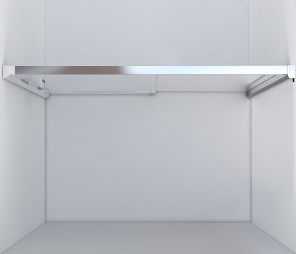 Душевая дверь Vincea Лугано (Lugano) VDS-1L130CLB-1 130x195 см, профиль черный матовый. Размер регулировки 1280-1320 мм