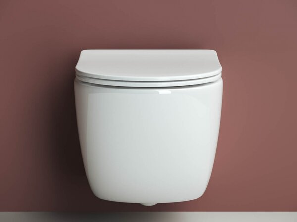 Унитаз Ceramica Nova Forma CN3009 безободковый подвесной с сидением микролифт