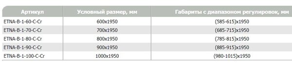 Душевая дверь BelBagno ETNA-B-1-80-C-Cr, стекло прозрачное, регулировка 78,5-80,5 см