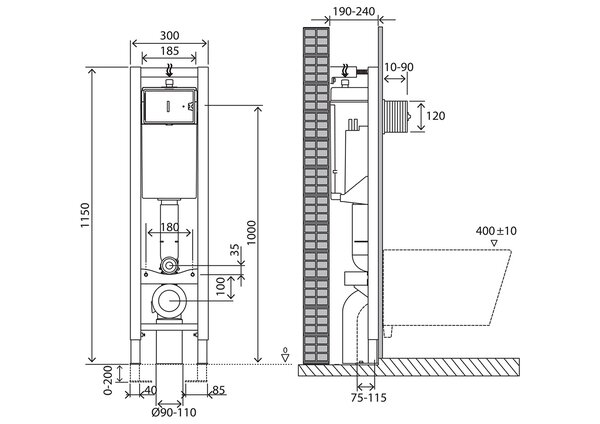 Инсталляция для унитазов BelBagno BB003-30