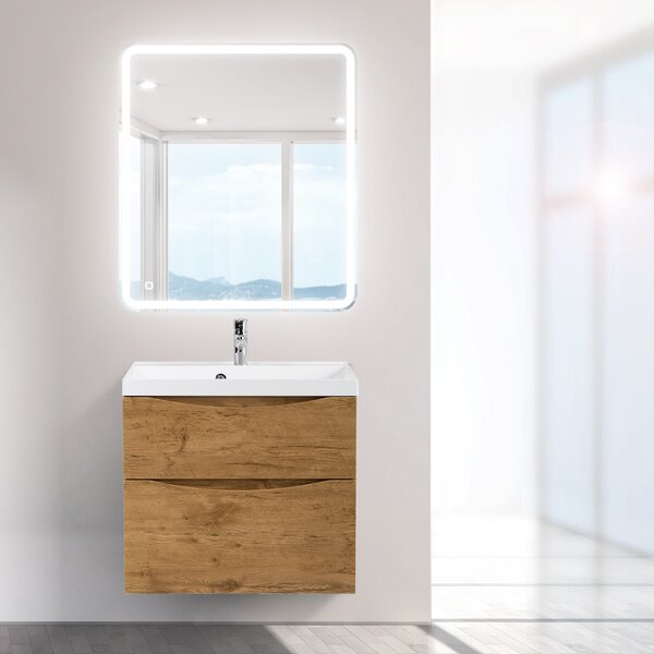 Зеркало с встроенным светильником и сенсорным выключателем SPC-MAR-700-800-LED-TCH, 12W, 220-240V, 700x30x800