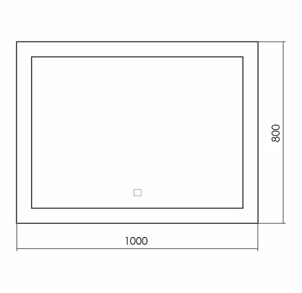 Зеркало Silver mirrors Norma neo 1000х800 (LED-00002493)