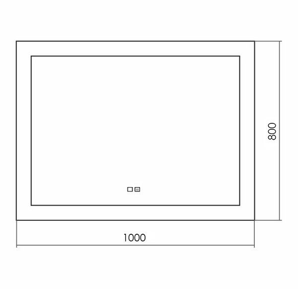 Зеркало Silver mirrors Norma neo 1000х800 (LED-00002494)