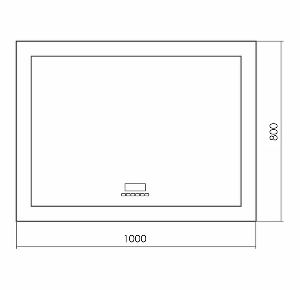 Зеркало Silver mirrors Norma neo 1000х800 (LED-00002495)
