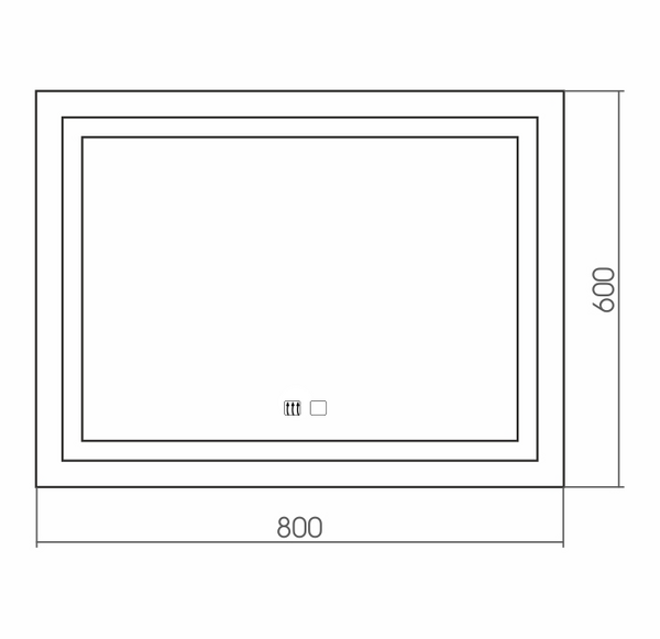 Зеркало Silver mirrors Livia neo (LED-00002411)