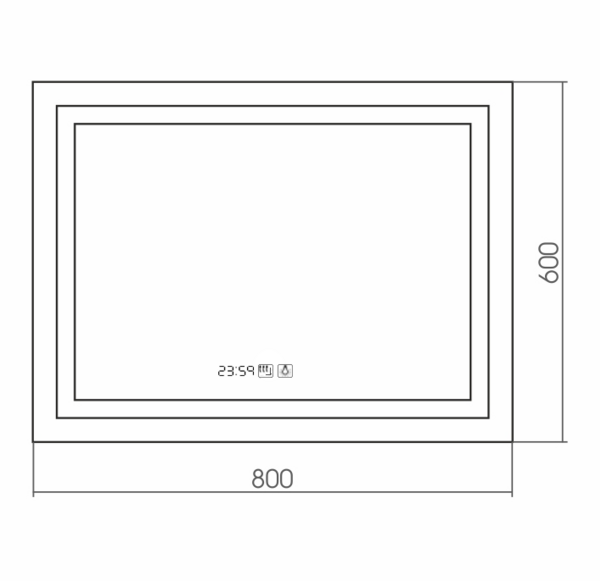Зеркало Silver mirrors Livia neo (LED-00002404)