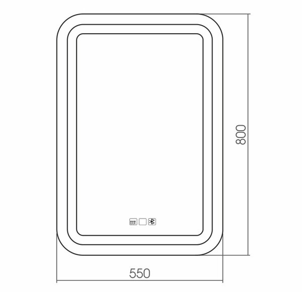Зеркало Silver mirrors Malta neo (LED-00002415)