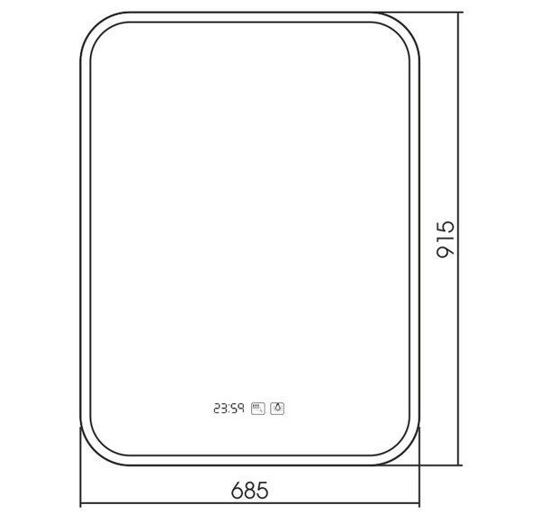 Зеркало Silver mirrors Stiv neo (LED-00002399)