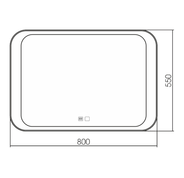 Зеркало Silver mirrors Indigo neo (LED-00002408)