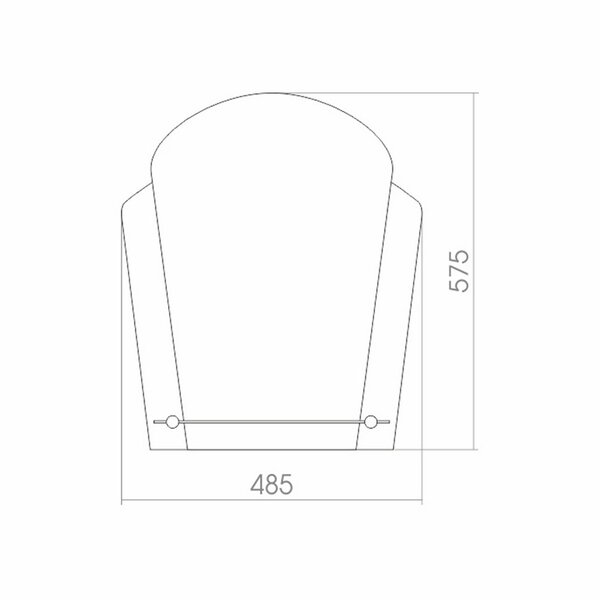Зеркало без подсветки MIXLINE Пион 485*575 (525004)