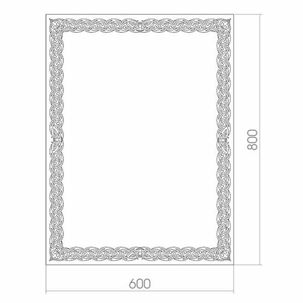 Зеркало с подсветкой MIXLINE Калиф 600*800 (525397)