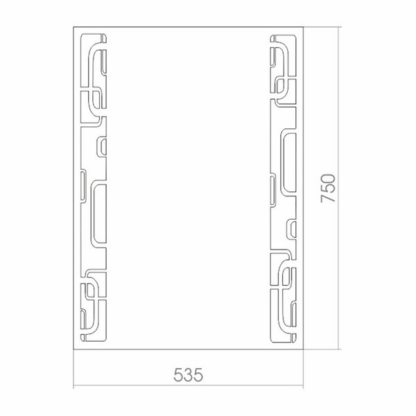 Зеркало с подсветкой MIXLINE Кензо 535*750 (525402)