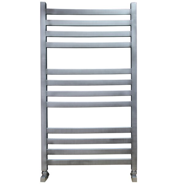 Полотенцесушитель Ника MODERN ЛМ-6 100/50 Matt Antique Silver с вентилями (комплект люкс)