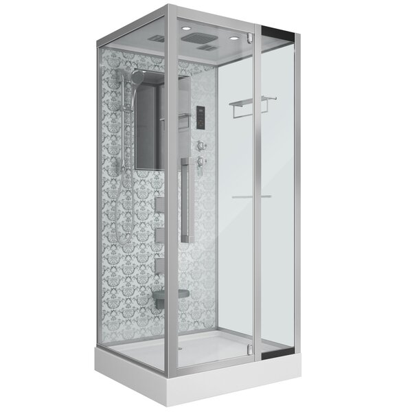 Душевая кабина Niagara NG-7714W (1000x900х2150) низкий поддон стенки БЕЛЫЕ