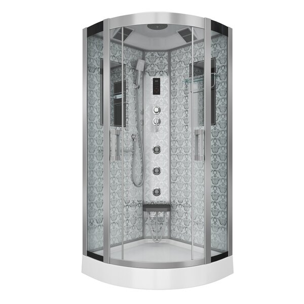 Душевая кабина Niagara NG-7715W (900x900х2150) низкий поддон стенки БЕЛЫЕ