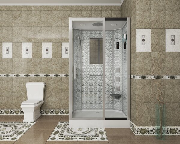 Душевая кабина Niagara NG-7711WR (900x1200х2150) низкий поддон стенки БЕЛЫЕ