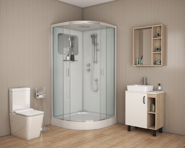 Душевая кабина Niagara NG- 6001-01 (900х900х2100) низкий поддон (16 см) стекло ПРОЗРАЧНОЕ
