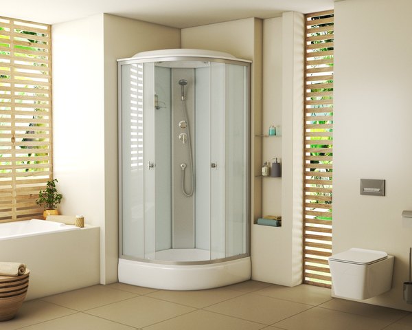 Душевая кабина Niagara NG- 3304-14 (900х900х2150) низкий поддон (26см) стекло МАТОВОЕ
