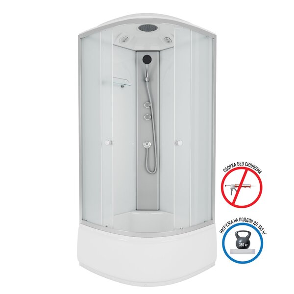 Душевая кабина Niagara NG- 7309-14 (1000х1000х2150) высокий поддон (40см) стекло МАТОВОЕ