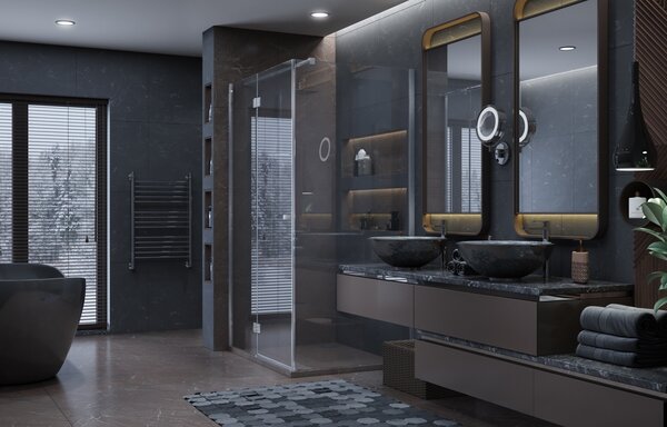 Душевой уголок Ambassador Diamond 12011108L (1200x900x2000)
