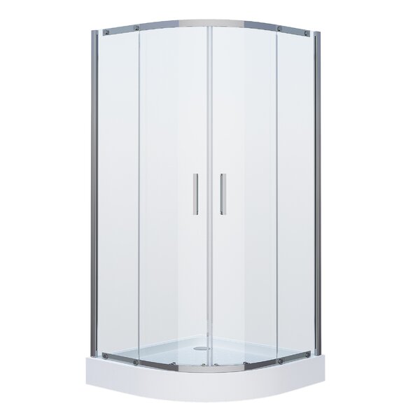 Душевое ограждение Grossman GR-0090 Classic 90*90*190 полукруг, двери раздвижные